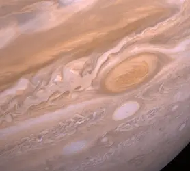 Jupiter : la Grande Tache rouge et un ovale blanc - crédits : NASA / Jet Propulsion Laboratory