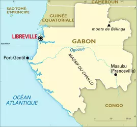 Gabon - Atlas & cartes - Encyclopædia Universalis
