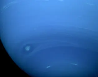 Région polaire sud de Neptune - crédits : Courtesy NASA / Jet Propulsion Laboratory